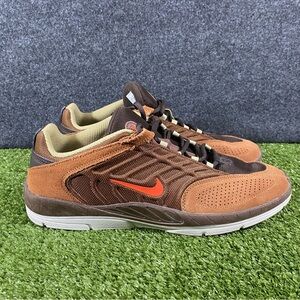 Nike SB Vertebrae Skateboarding Shoes Mens Size 12 Cacao Brown Red FD4691-200